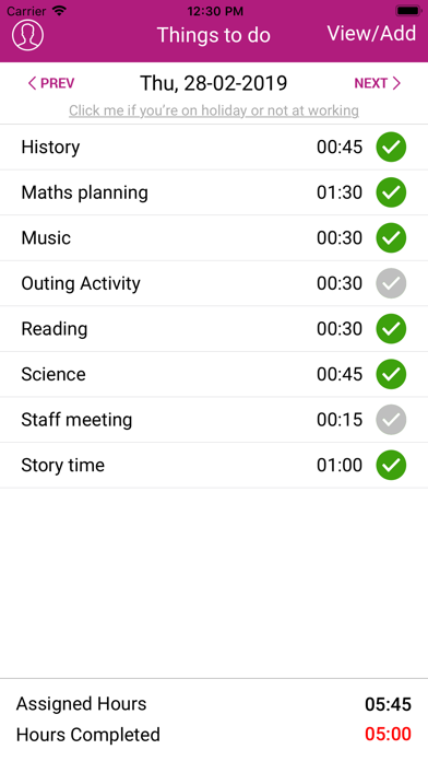 School Workload screenshot 2