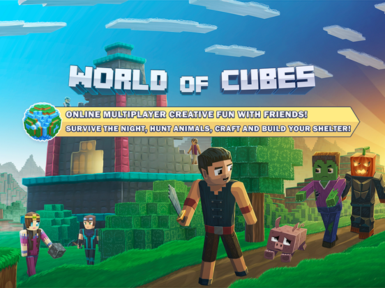 World Of Cubes Survival Craft By Solverlabs Ios United Kingdom Searchman App Data Information - roblox animatronic world how to glitch through the border youtube