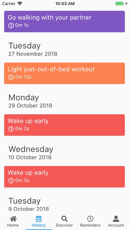 Tinygain - Habits and routines