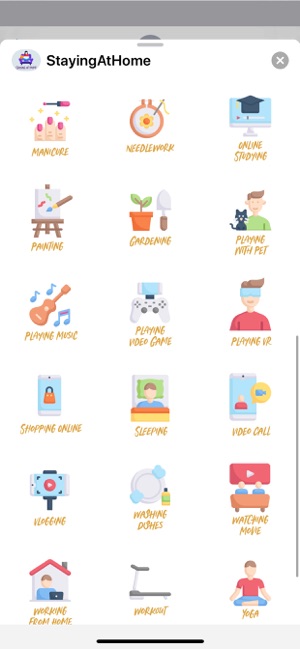 Staying At Home Stickers(圖3)-速報App