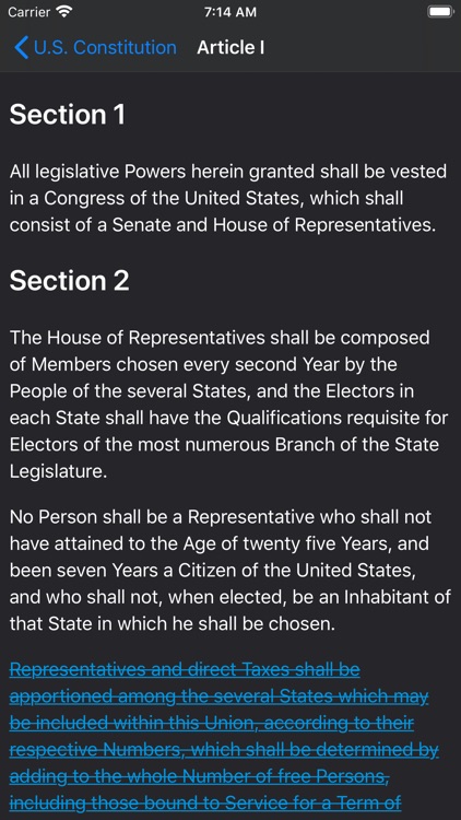 Patriot App (US Constitution)