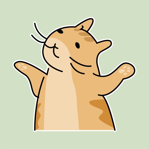 Tabby Cat Animated Stickers Icon