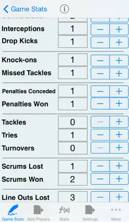 Game screenshot Rugby Player Stats Tracking hack