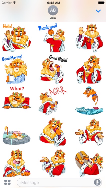 Funny Lion King Sticker