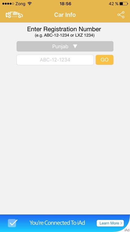 Car Registration Info