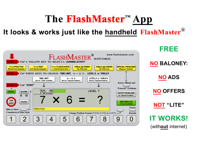 FlashMaster App--Math Facts(圖1)-速報App