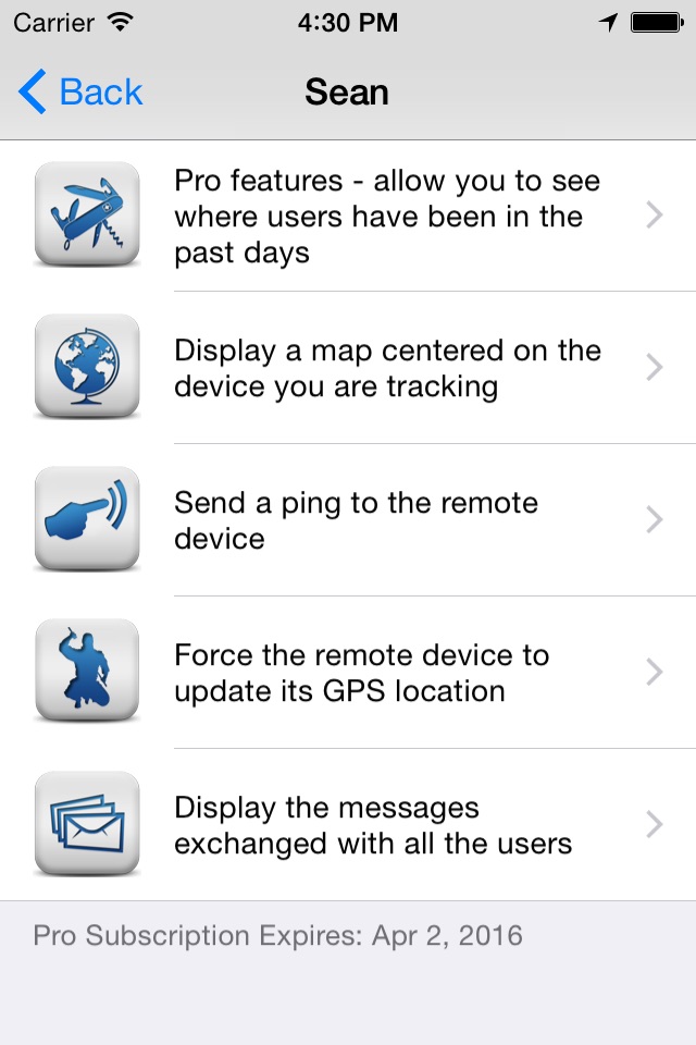 Family Tracker for iPad screenshot 4