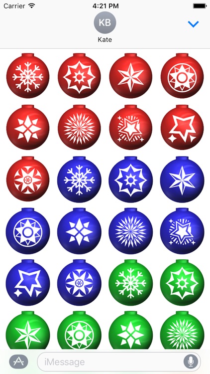 Xmas Balls Stickers
