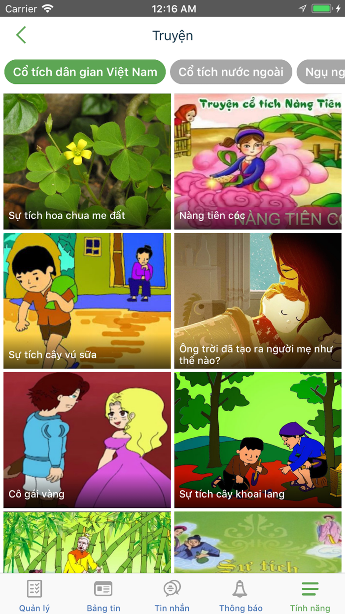 Coniu-Ứng dụng mầm non