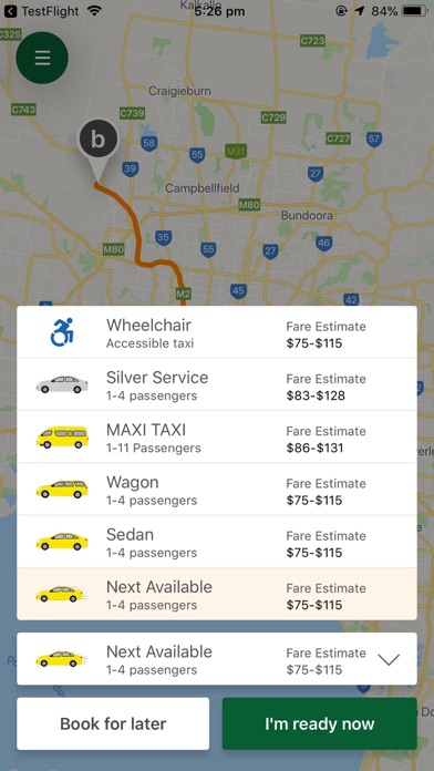 Pakenham Taxis screenshot 2