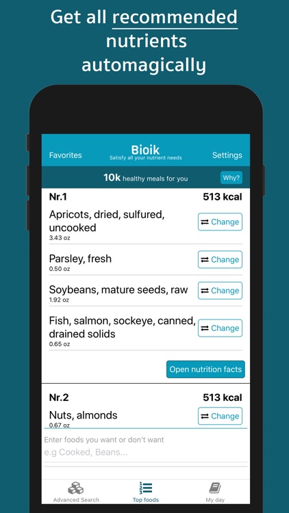 Bioik: Smart food combinations