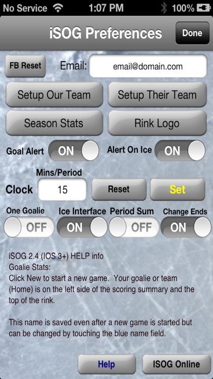 iSOG PRO Ice Hockey Stats