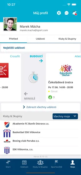 Game screenshot Sportuj v Ostravě: Týmy, Akce mod apk