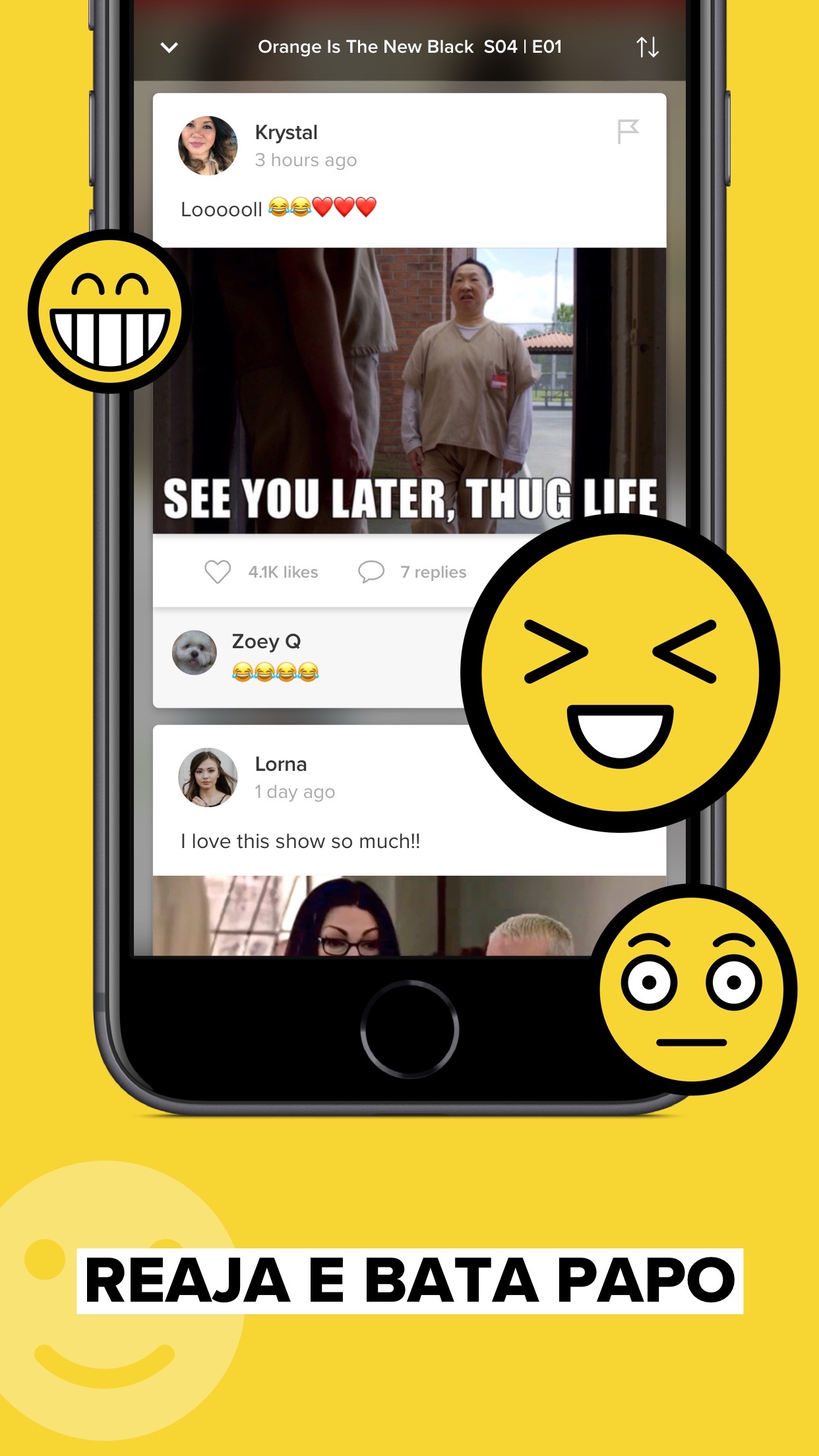 Screenshot do app TV Time: Seguir Séries e filme