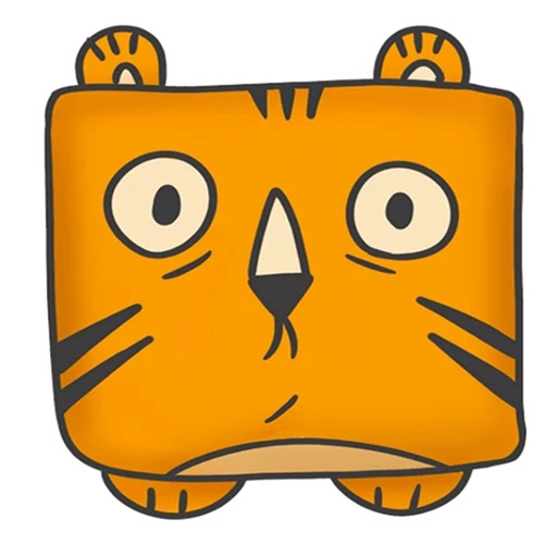 Square Tiger Sticker Pack