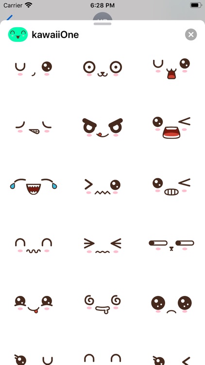 Kawaii Emoji Huge Stickers Set screenshot-3