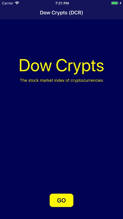 Dow Crypts (DCR): crypto index