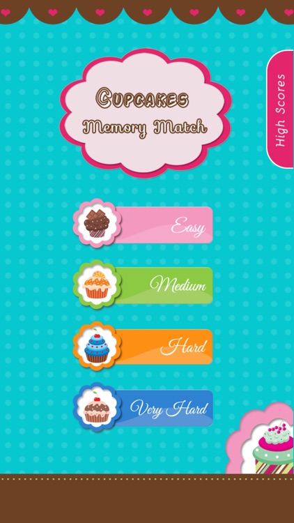 Cupcakes Memory Match Game