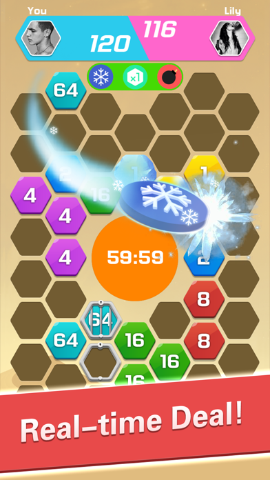 2048 Hexa Puzzle - Merge Block screenshot 2