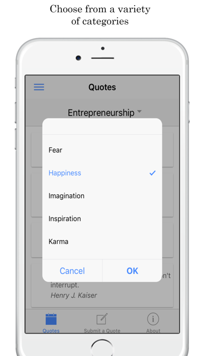 AQuA - Another Quote App screenshot 2