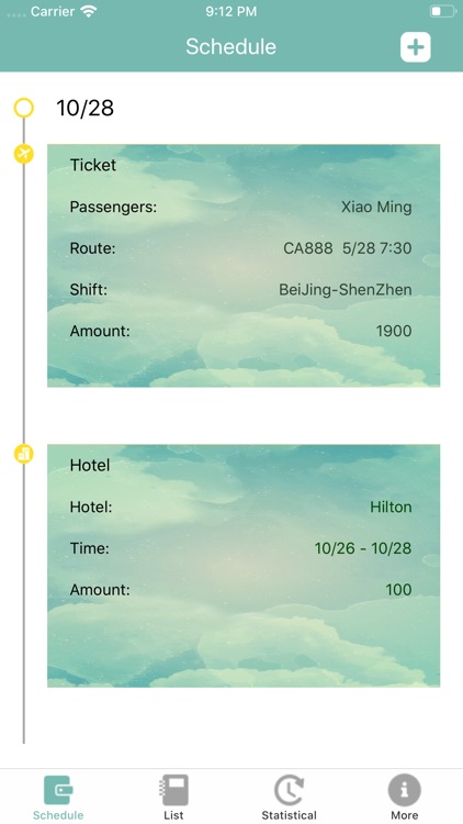 Convenient itinerary