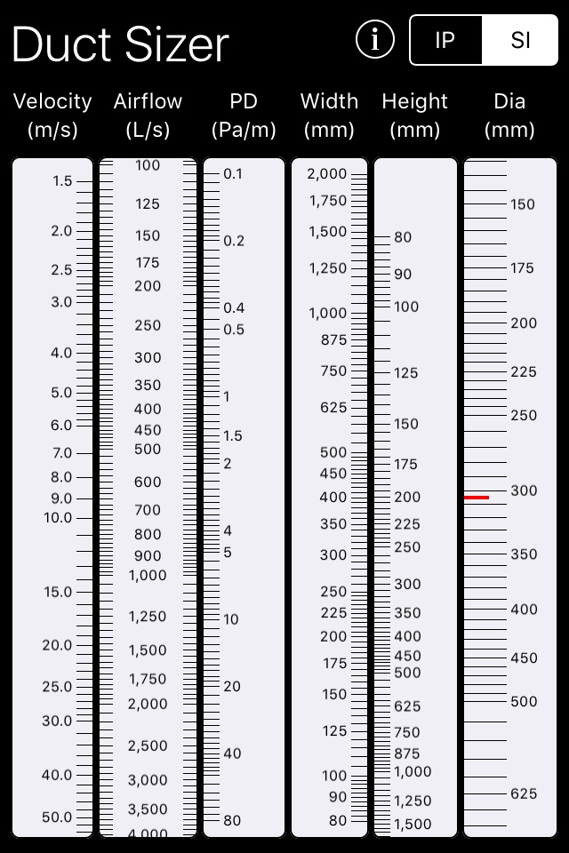 Duct Sizer screenshot 2