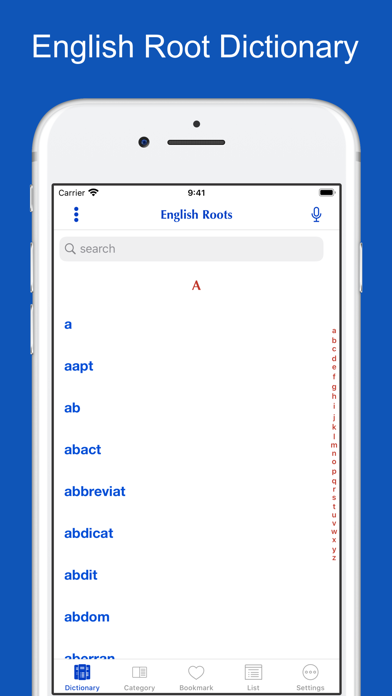 English Root Dictionary screenshot1