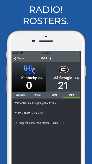 Kentucky Football Schedules screenshot 2