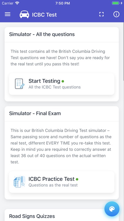 British Columbia Driving Test