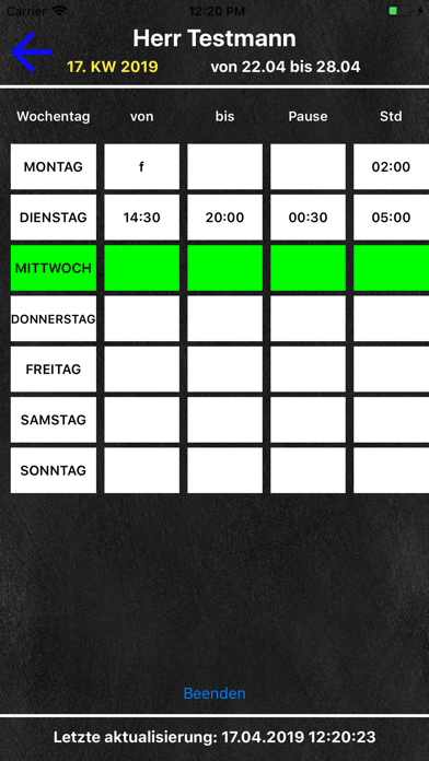 E Wochenplan screenshot 3