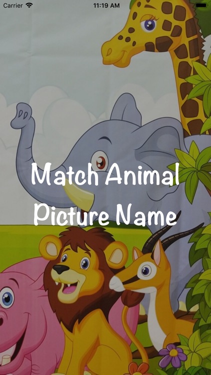 Match Animal Picture Name