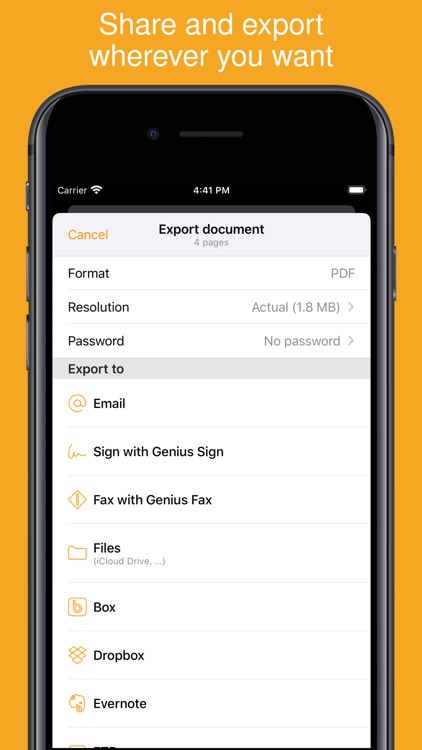 Genius Scan - PDF Scanner screenshot-4