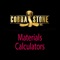 This materials calculator by Cobrastone does the following: