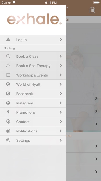 exhale mind body spa screenshot-3