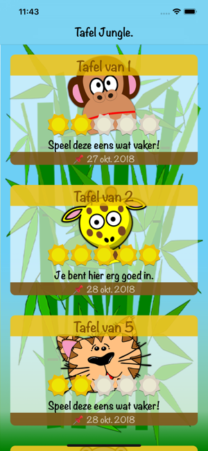 Tafel Jungle - Rekenen oefenen(圖7)-速報App