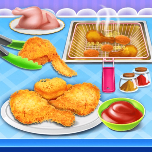 Fry Chicken Cooking Games Icon