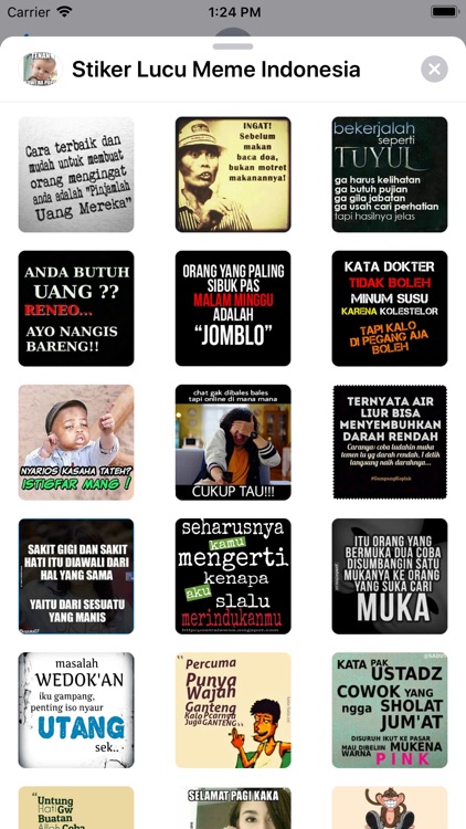 Stiker Lucu Meme Indonesia