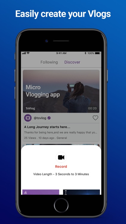 ToVlog - Micro Vlogging app screenshot-3