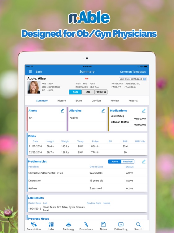 nAble Ob/Gyn EMR