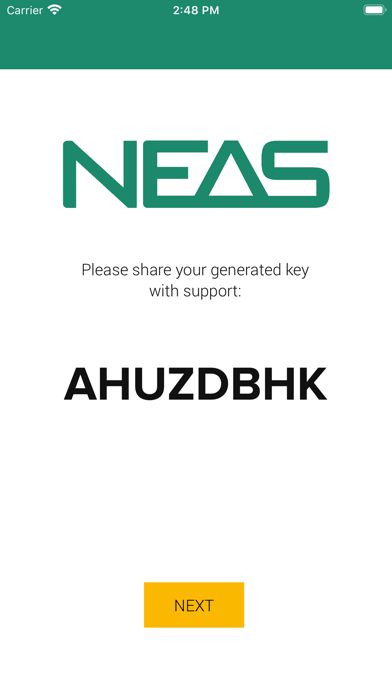 NEAS WiFi-hjelp screenshot 2
