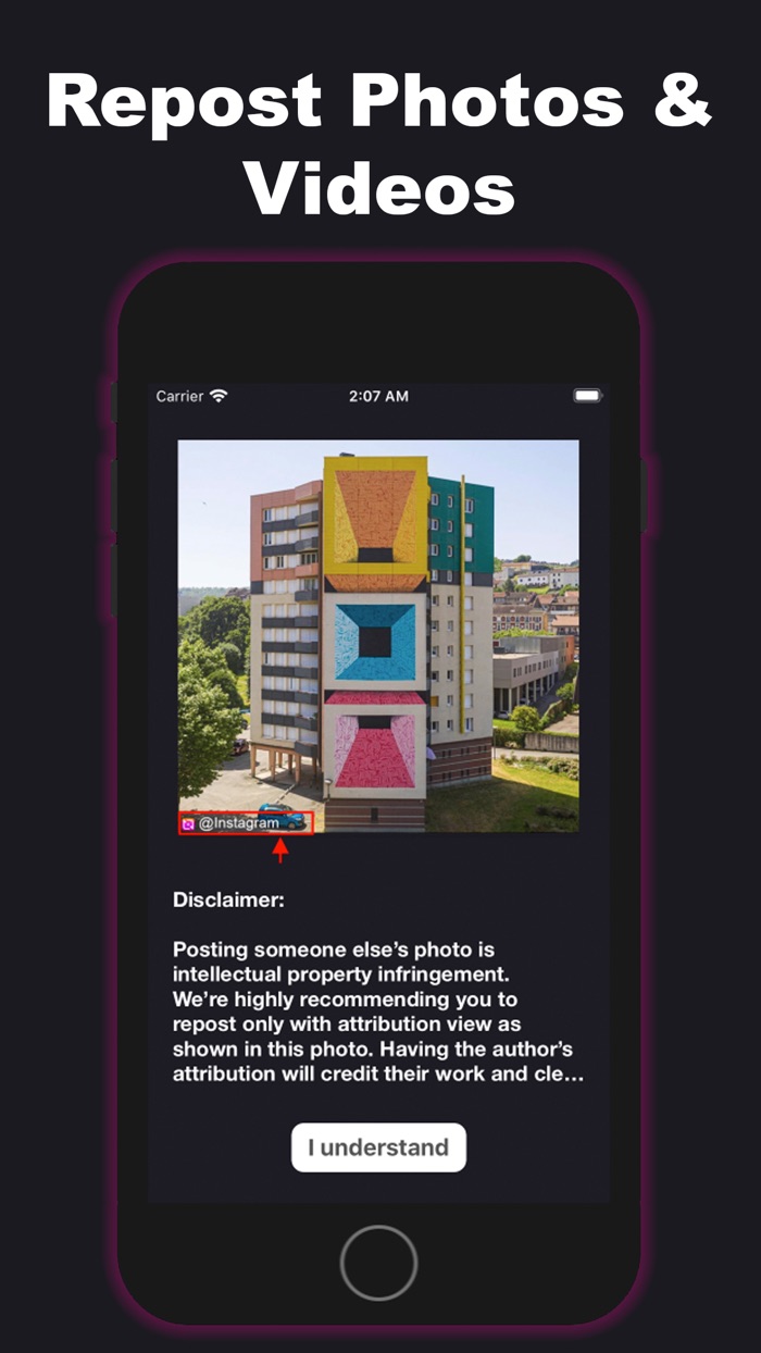 Repost for Instagram, eShared