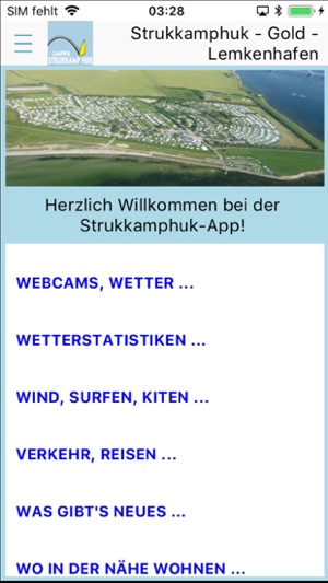 Strukkamphuk App für'n Urlaub