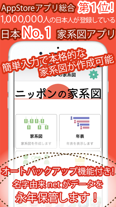 ニッポンの家系図 日本no 1の100万人会員 Catchapp Iphoneアプリ Ipadアプリ検索