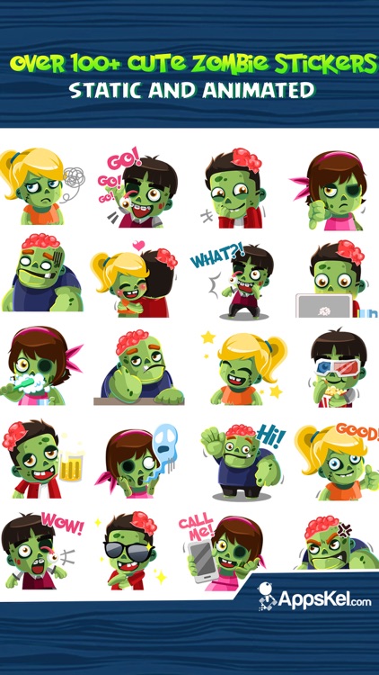 Zombies Emoji Stickers App