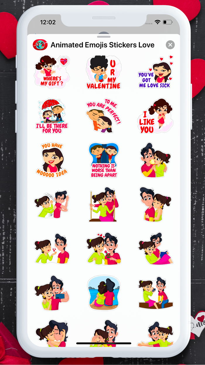 Animated Emojis Stickers Love