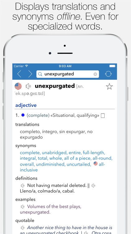 English Spanish Dictionary screenshot-0