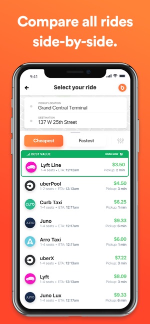 Bellhop - Find & compare rides(圖2)-速報App