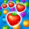 This game has a different play method, you must link 3 fruits at least to achieve a minist effect