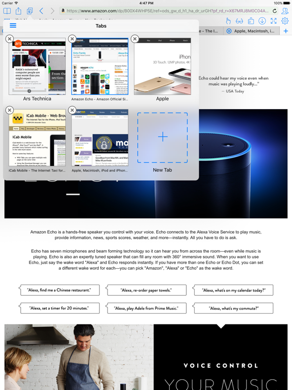 iCab Mobile (Web Browser) screenshot