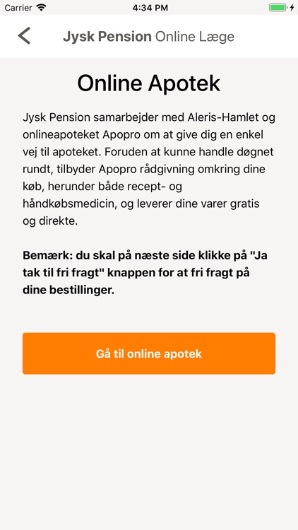 Jysk Pension Online Læge